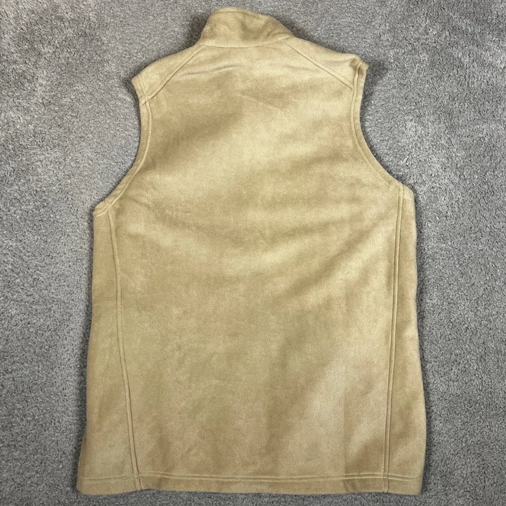 Columbia Vest Mens 2XT Granite Mountain Tan Fleece Full‎ Zip NEW Outdoo Office